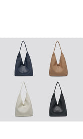 Women Large Hobo Slouch PU Leather Lightweight Practical Shoper Handbag Shoulder Bag With Small Purse Clutch Handbag