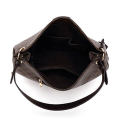 Brown check slouch bag with long strap - 5328 ( Back in store ) new!