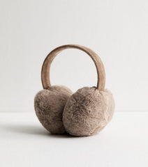Brown Faux Fur Adjustable Headband Earmuffs