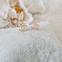 Stainless steel gold mini earrings