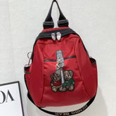 Fashion Backpack with Crystals Teddy Bears in Red 60399