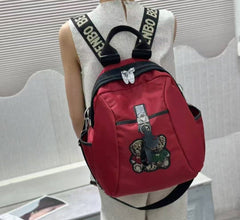 Fashion Backpack with Crystals Teddy Bears in Red 60399