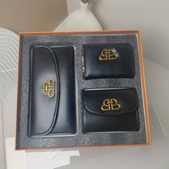 Ladies 3 piece set BB BLACK purse