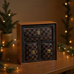 Three piece set Ladies first gift set check