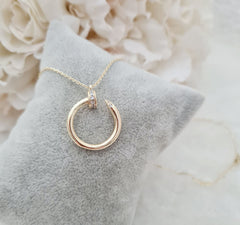 Nails design necklace stainless steel