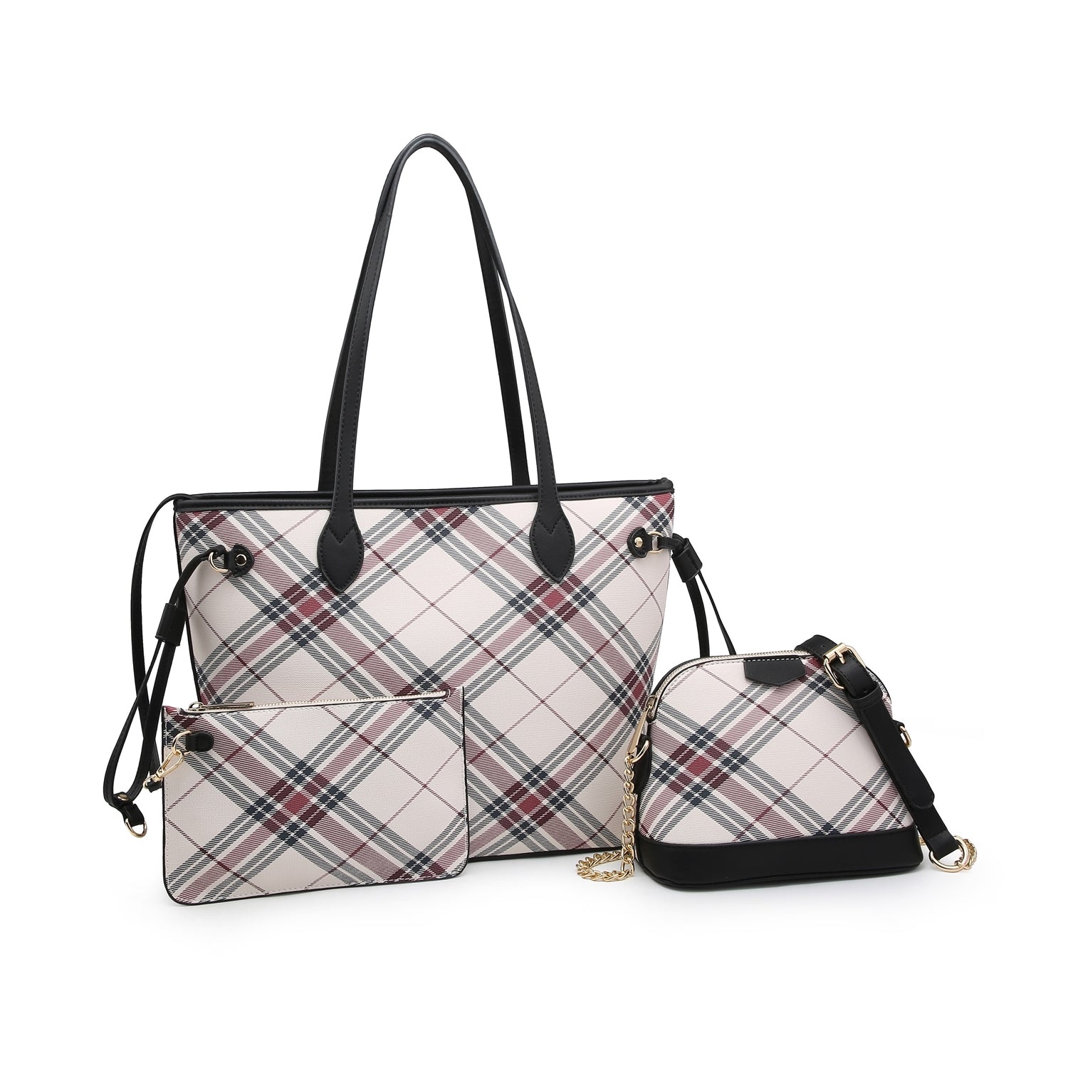 TT2113 Set Of 3 SET BAG TOTE WITH CROSS BODY