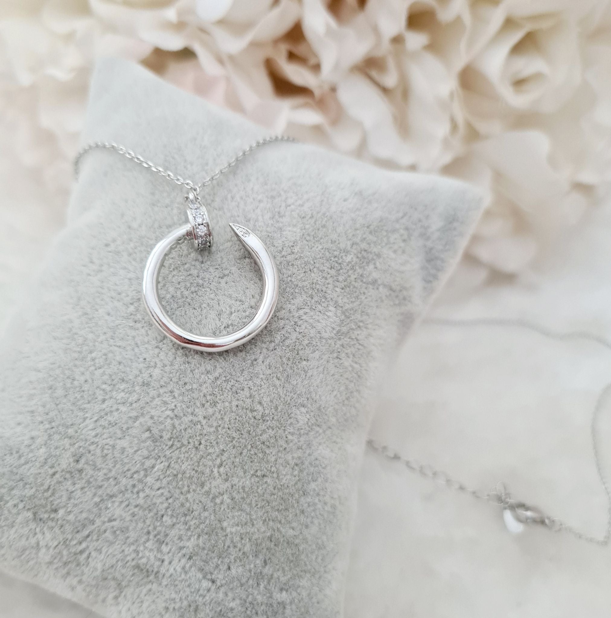 Nails design necklace stainless steel