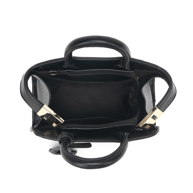 Pink Top handle bag with long straps - 10275