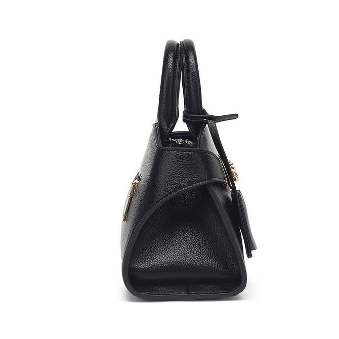 Pink Top handle bag with long straps - 10275