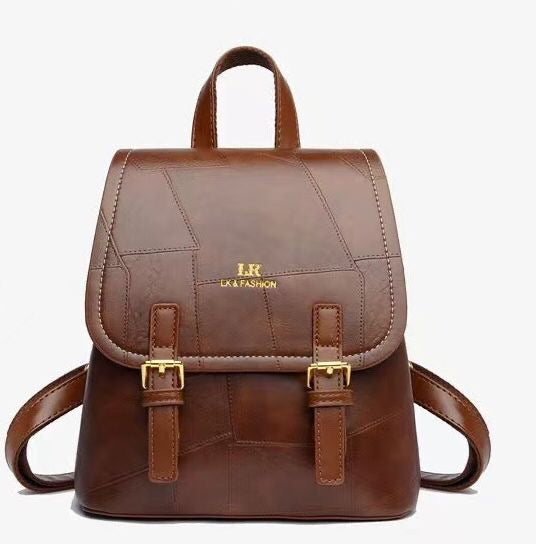 Brown and Black Backpack