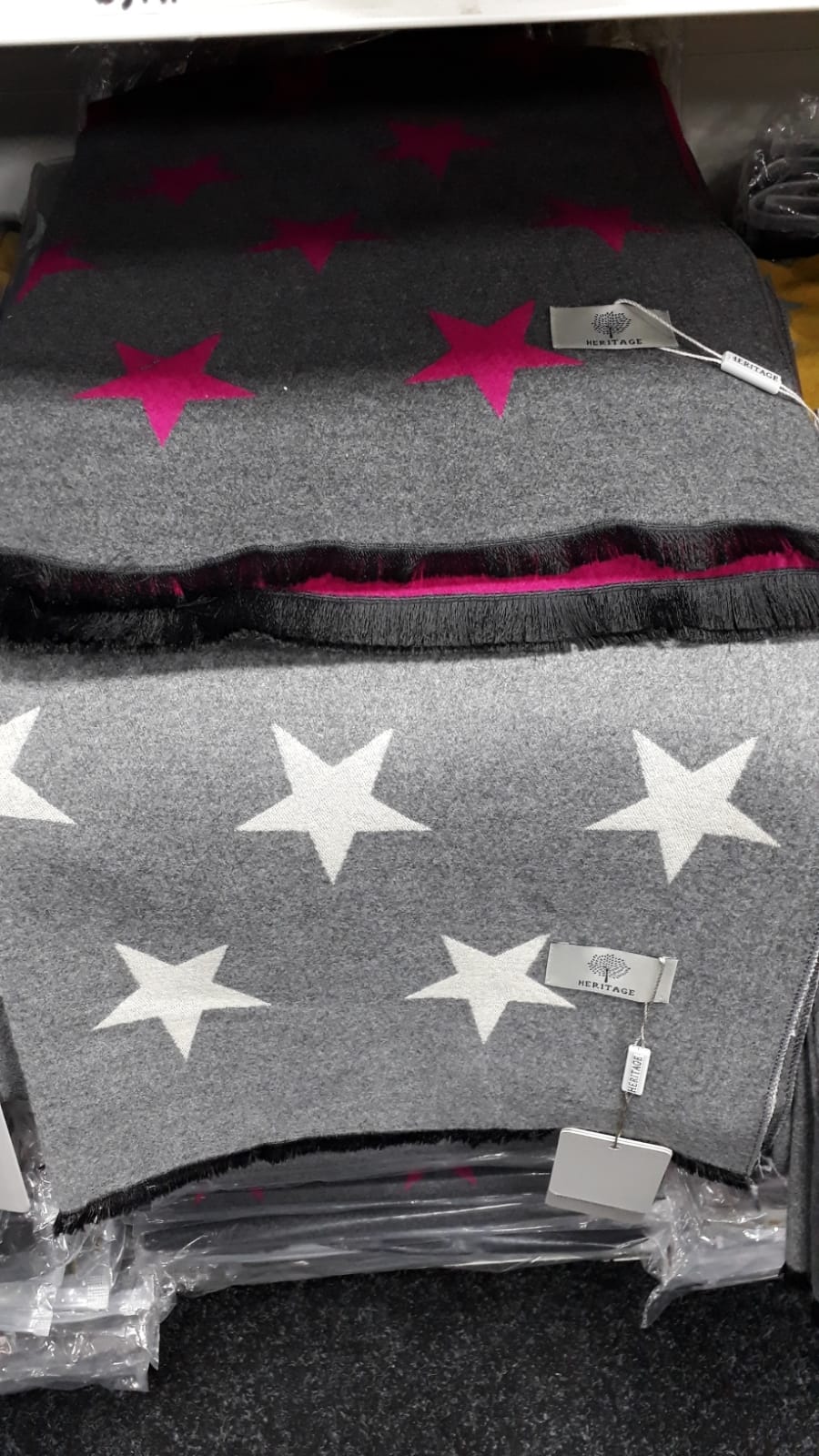 Winter cashmere star scarf