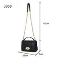 Hot orange quilted shoulder bag - K3858