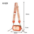 Rose Snapshot cross body bag with multicolour strap - K929
