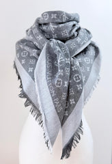 Large square scarves in four colours. 140cm * 140cm