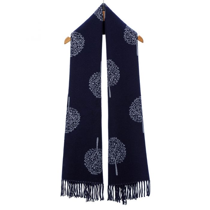 Tree of life print in Navy/Grey