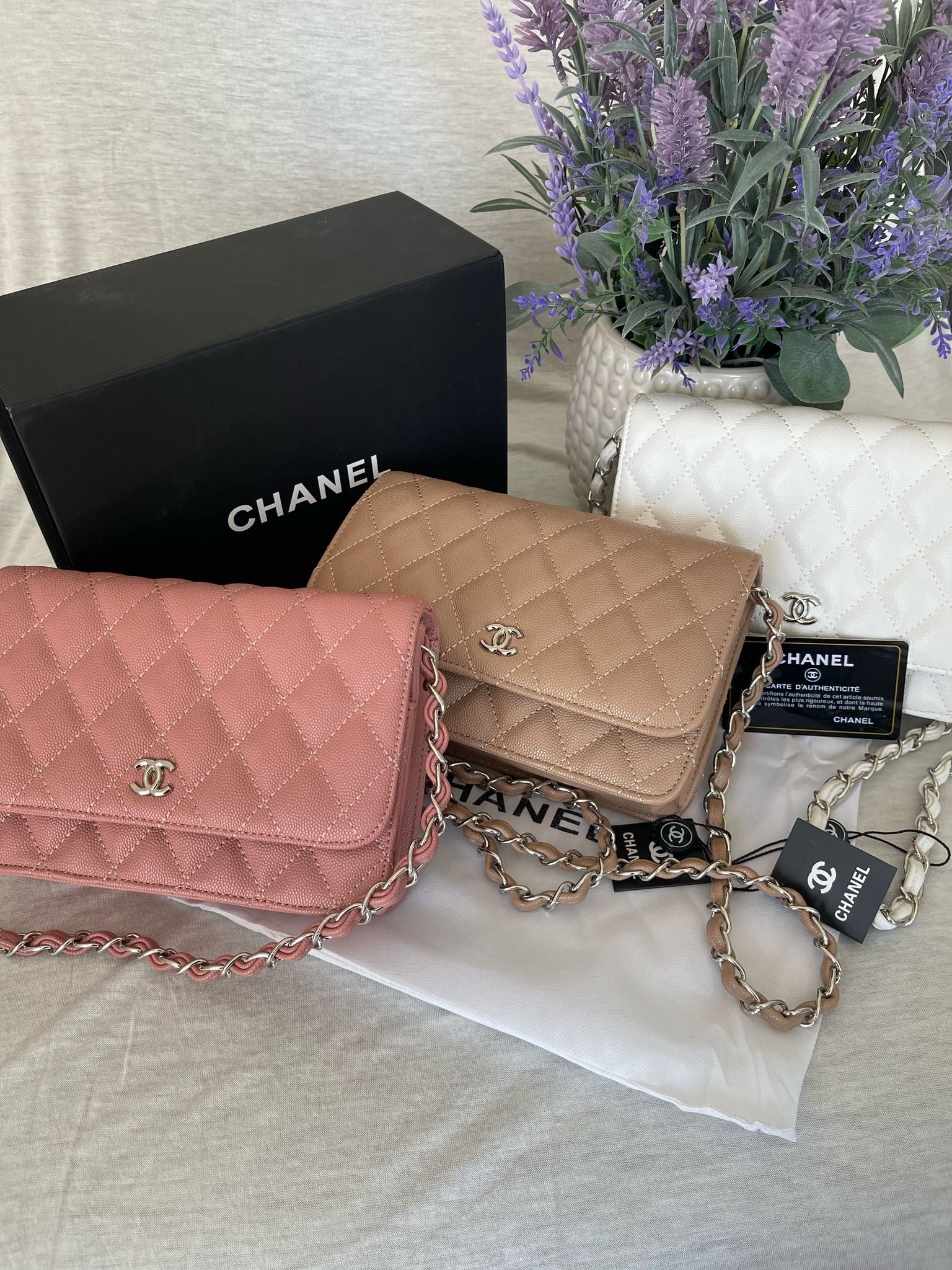 Mini CC leather women handbag