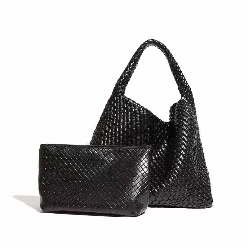 Weave two in one handbags hand made