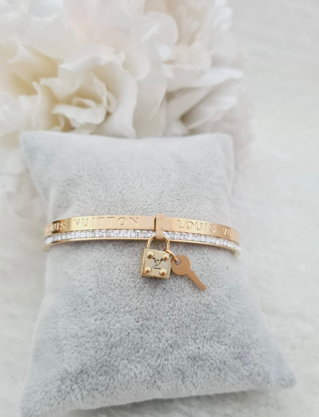 Ladies padlock and key stainless steel