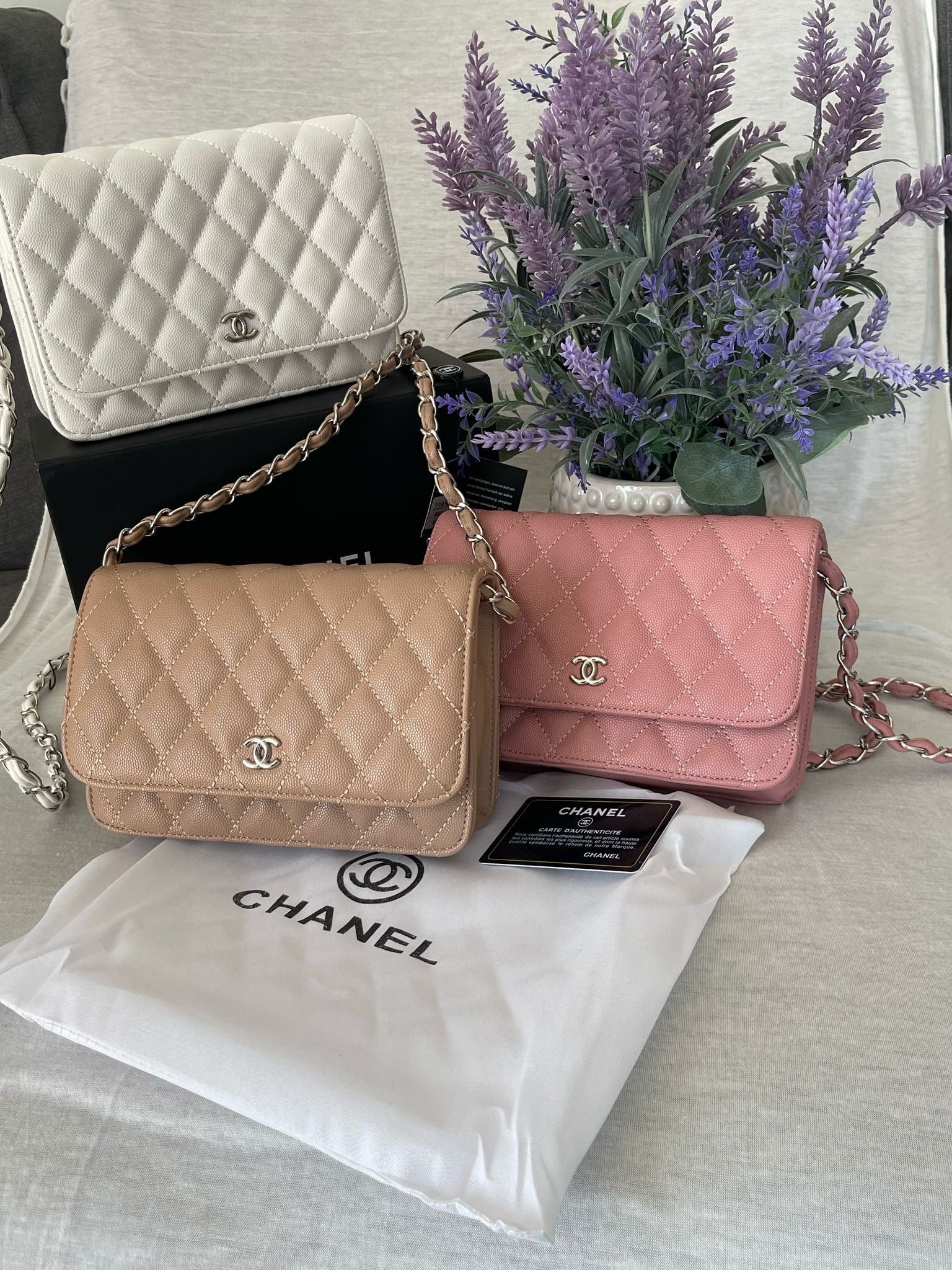 Mini CC leather women handbag