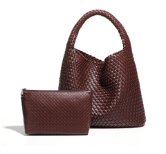 Weave two in one handbags hand made