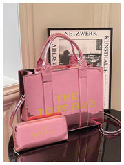 Shinny Tote bag with purse