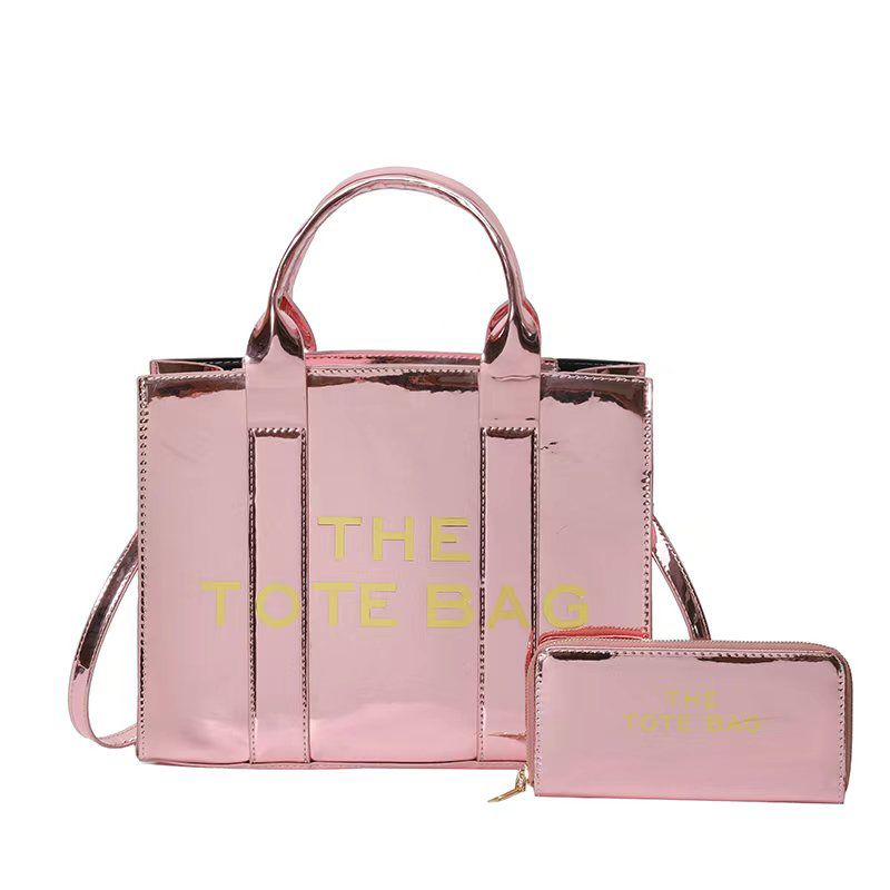 Shinny Tote bag with purse