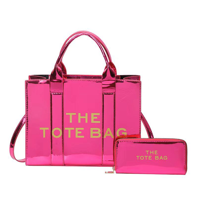 Shinny Tote bag with purse