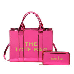 Shinny Tote bag with purse