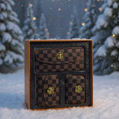 Three piece set Ladies first gift set check