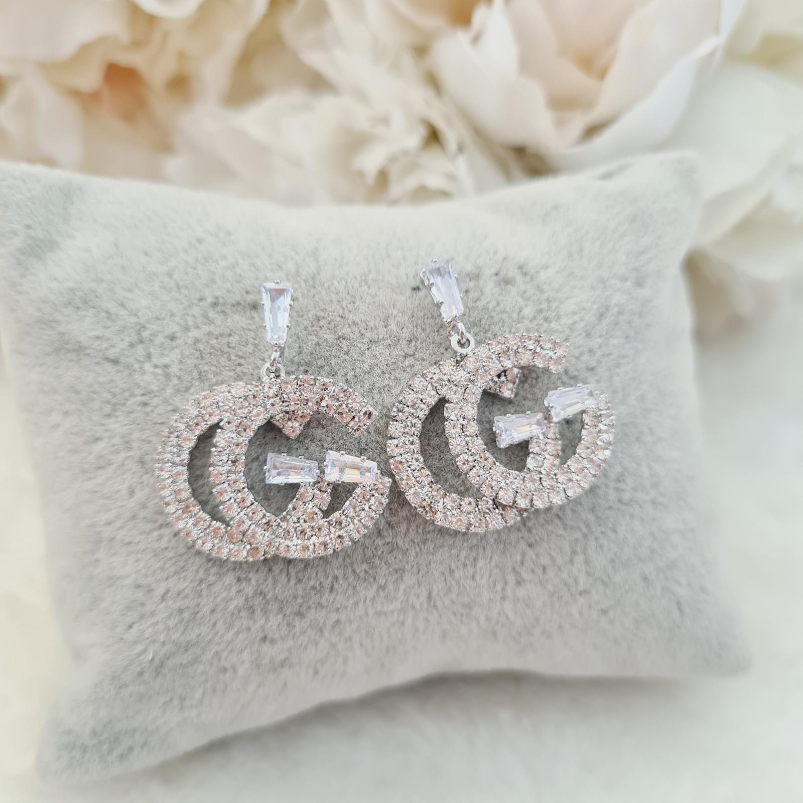 GG-inspired crystal statement earrings