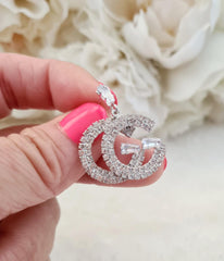 GG-inspired crystal statement earrings