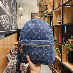 Denim clover set bag backpack
