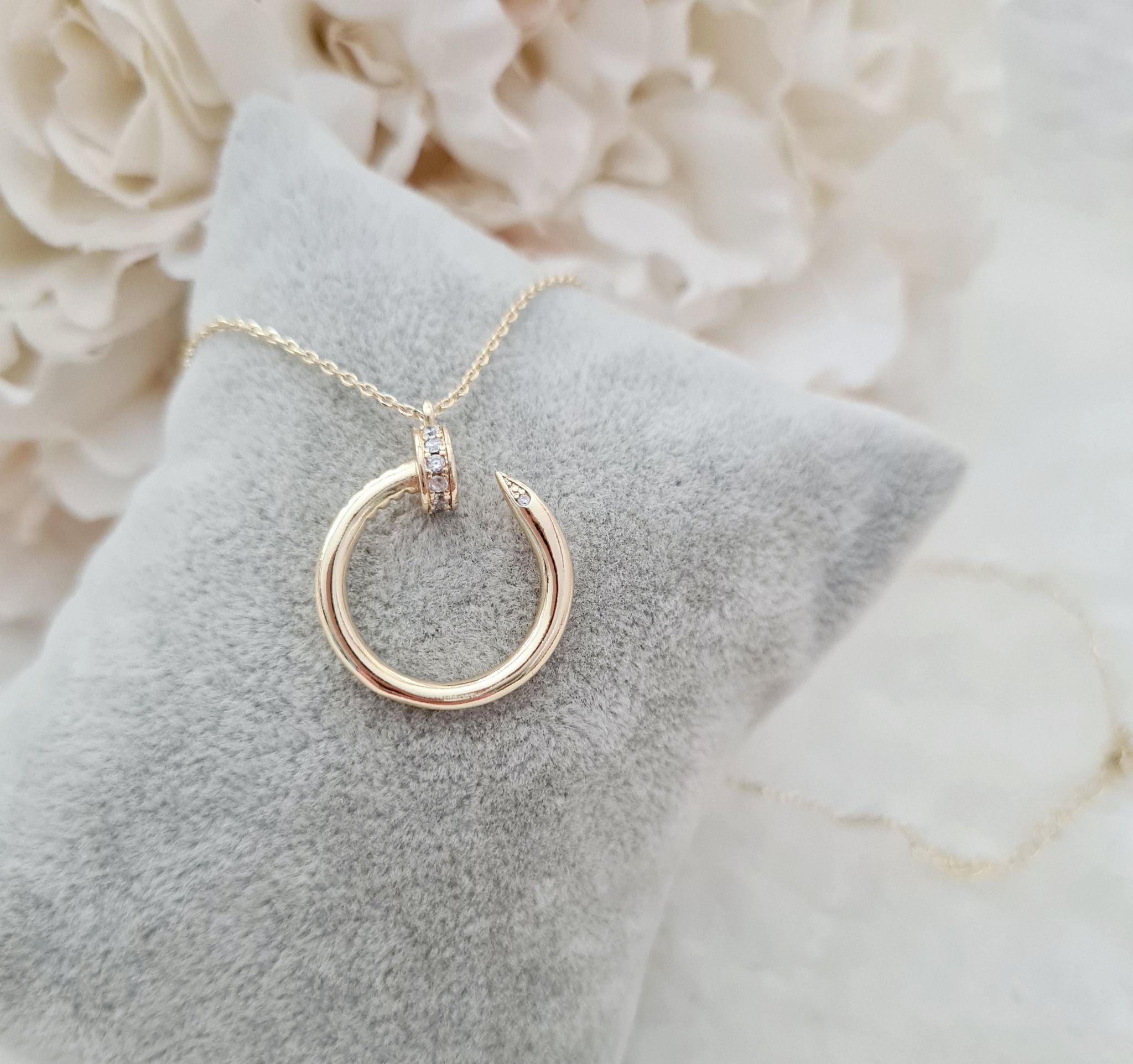 Nails design necklace stainless steel