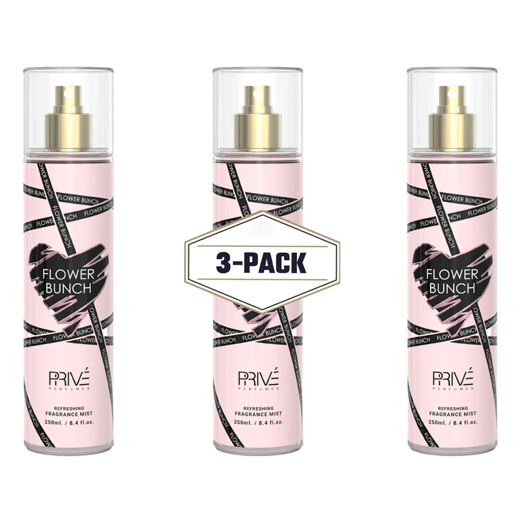 PRIVE Flower Bunch - Body Mist - 250ml 3-Pack