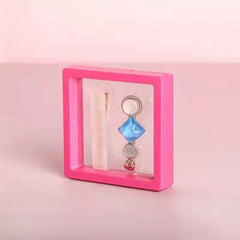 See Through Earrings Box in Pink (Pack of 10) PUR090