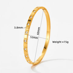 Colorful Gemstone Bangle Bracelet in Gold EUR480