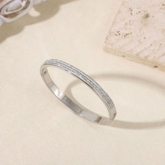 Sparkling Crystal Bangle Bracelet in Silver EUR482