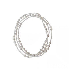 Classic Long Pearly Necklace in Ivory EUR460