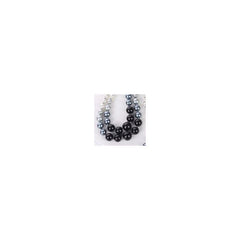 Two Tone Pearl Necklace with Heart Pendant in Black EUR461