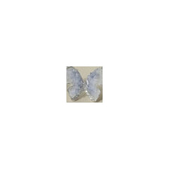 EUR453 Vivid Butterfly pair of Earrings in Pale Blue
