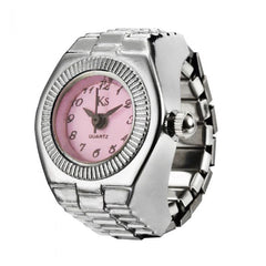 Mini Watch Ring with Pink Dial RIN004